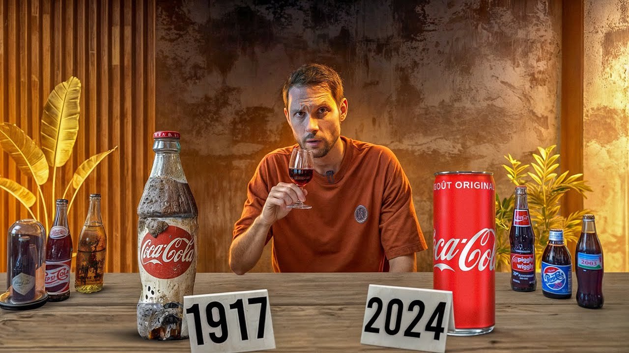 J'ai gouté les Coca Cola de 1917 à 2024 !