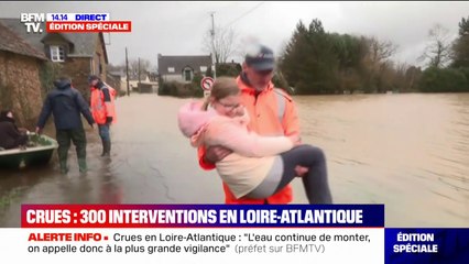 Crues en Loire-Atlantique: "Ça fait mal au ventre", confie une habitante d'Avessac