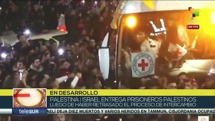110 prisioneros palestinos son recibidos en Jan Yunis tras ser liberados