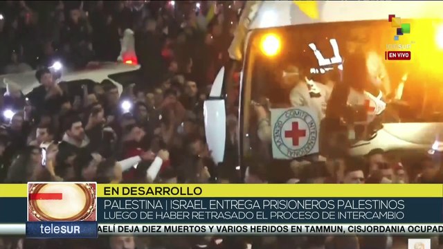 110 prisioneros palestinos son recibidos en Jan Yunis tras ser liberados