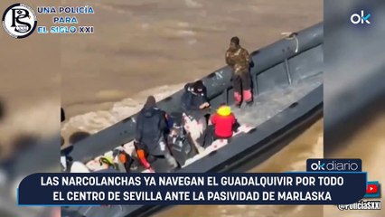 Las narcolanchas ya navegan el Guadalquivir por todo el centro de Sevilla ante la pasividad de Marlaska