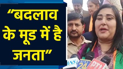BJP प्रत्याशी Rajkumar Anand की रैली में पहुंची Bansuri Swaraj