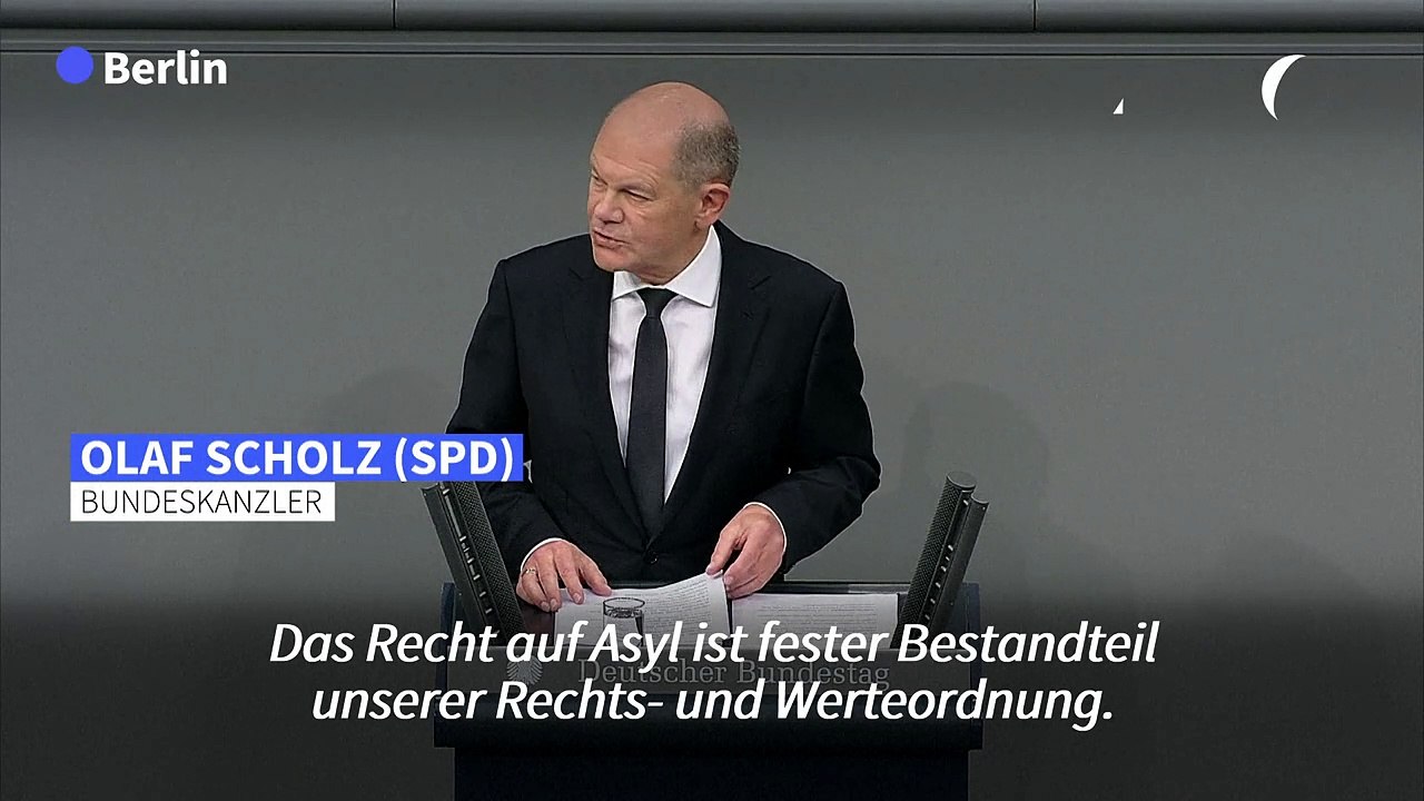 Scholz: 'Nicht am Grundrecht auf Asyl rütteln'