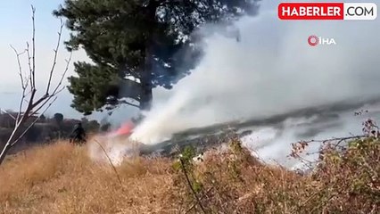 İskenderun'da Bahçe Yangını Sönüldü