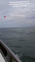 (Video) ¡Milagro en Mar del Plata! Turistas rescatan un hombre que pedía ayuda desesperado