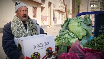 قطاع الامن المركزى ولاول مرة قام  بتوزيع المساعدات العينية على المواطنين بالمناطق الاولى بالرعاية