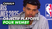 Objectif playoffs pour Wemby après Paris