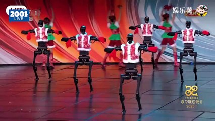 Robots humanoides bailan en sincronía para recibir el Año Nuevo Chino