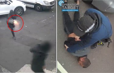 Gunman shoots victim before he’s arrested by armed police