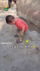 Bahut dukh hai bhai jindagi me ll #sad #cutebaby #cute #shortsvideo