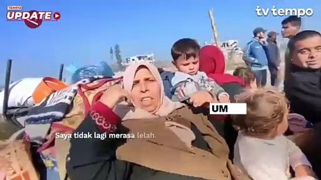 Puluhan Ribu Warga Palestina yang Mengungsi Kembali ke Gaza