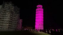 Pisa, la Torre diventa rosa in omaggio al Giro d'Italia