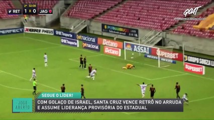 Com golaço de Israel, Santa Cruz vence Retrô no Arruda e assume liderança proviória do estadual