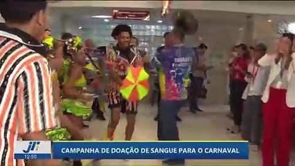 Campanha de doação de sangue para o carnaval