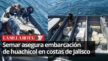 Semar incauta embarcación con casi mil 200 litros de combustible en Puerto Vallarta, Jalisco