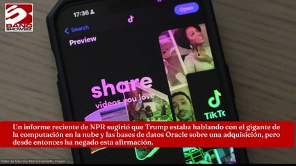 Presidente Donald Trump niega que esté en conversaciones con Oracle para comprar TikTok