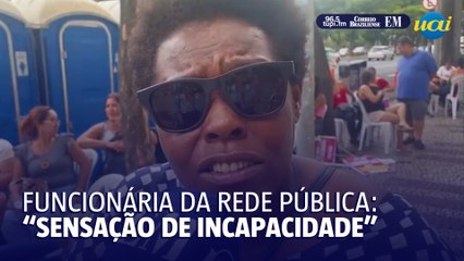 Trabalhadores da rede pública municipal protestam por fim da escala 6x1