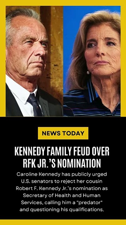 Caroline Kennedy Urges Senate to Reject RFK Jr.’s Nomination, Calls Him a “Predator”