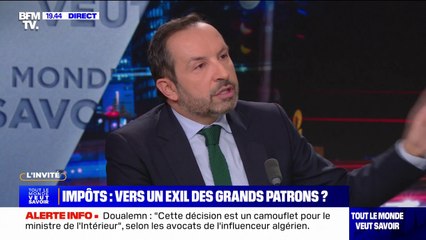 Propos de Bernard Arnault sur les taxes: "Ce qu'il déplore aujourd'hui, c'est son bulletin de vote, c'est son soutien, ce sont ses amis", estime Sébastien Chenu (RN)