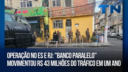 Operação no ES e RJ: "Banco paralelo" movimentou R$ 43 milhões do tráfico em um ano