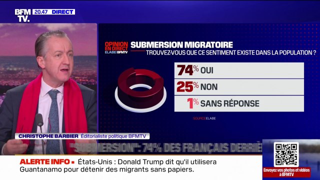 LE CHOIX DE CHRISTOPHE - Sentiment de submersion migratoire: 74% des français derrière François Bayrou