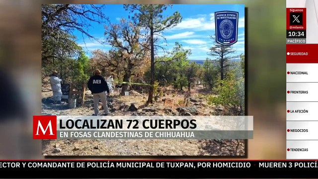 Peritos tardarán cinco meses en identificar los 72 cuerpos de fosas clandestinas de Chihuahua