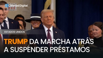 Trump da marcha atrás a suspender préstamos y subvenciones federales