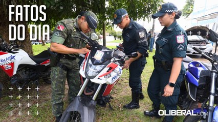Policiais Militares passam por aula prática em formação de trânsito
