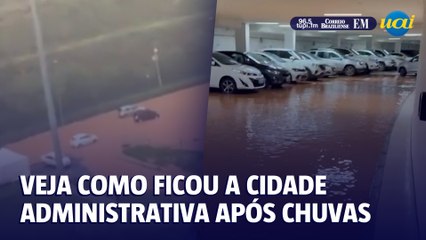 Veja como ficou a Cidade Administrativa após a chuva