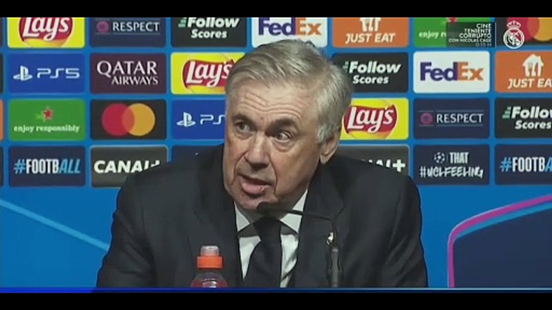 Ancelotti, contundente: "A nosotros no nos gusta jugar contra el City"