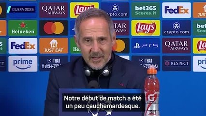 Monaco - Hütter : "Un début de match cauchemardesque"
