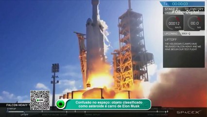 Confusão no espaço: objeto classificado como asteroide é carro de Elon Musk