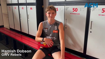 Football: Hamish Dobson, Koroit, GWV Rebels