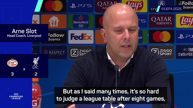 'Not a big achievement' - Slot on Liverpool finishing top