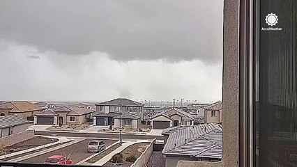 Possible landspout spotted amid storms in New Mexico