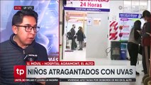 El Alto: Dos niños atragantados con uvas terminan en terapia intensiva