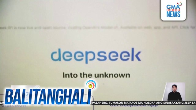 Deepseek na inilunsad ng isang Chinese Company, kaya raw tapatan ang ibang A.I. model sa Amerika sa mas murang halaga | Balitanghali