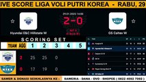 Live Score Hyundai Hillstate vs GS Caltex 🏐 | Voli Korea - 29 Januari 2025