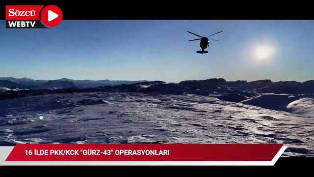 “GÜRZ-43” operasyonlarında; 12 mağara, sığınak ve barınma alanı imha edildi