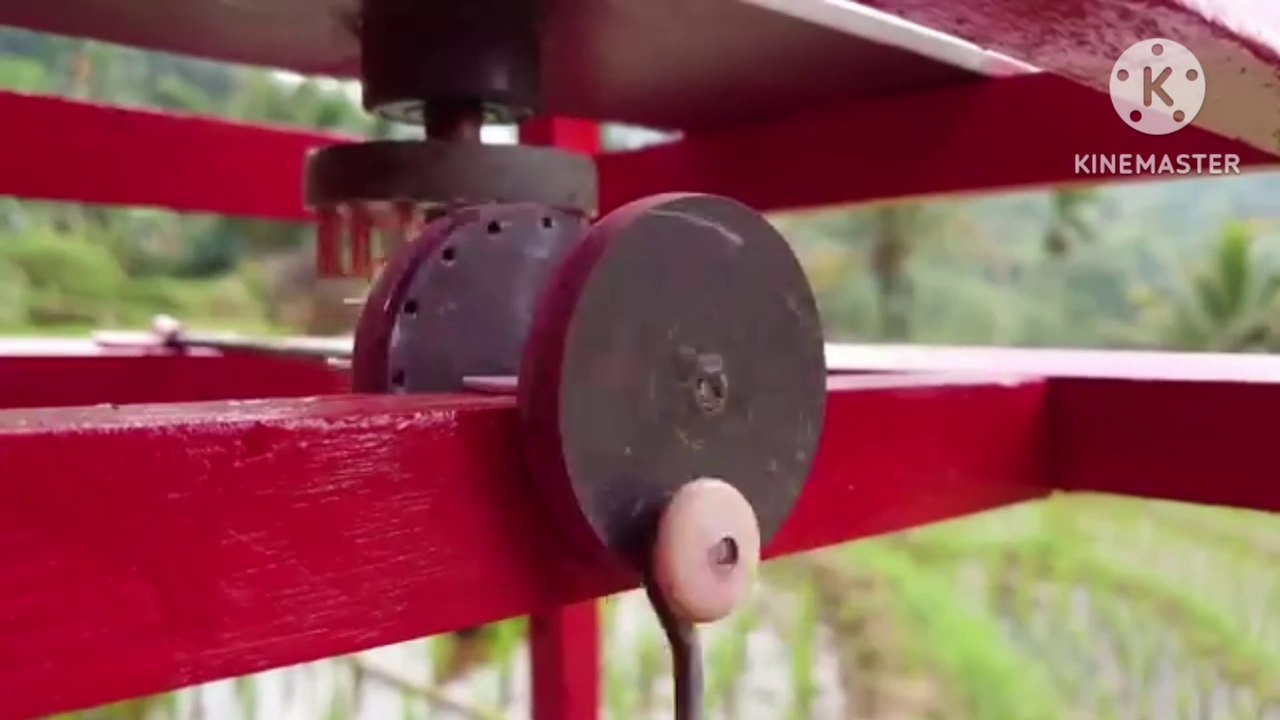 Free energy irrigation project for rice field and fish pond with Vertical Axis windmill water pump