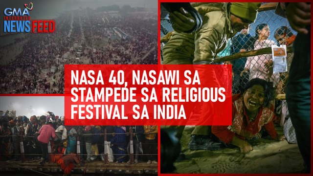 Nasa 40, nasawi sa stampede sa religious festival sa India | GMA Integrated Newsfeed