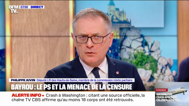 Budget: Philippe Juvin (LR) estime que François Bayrou a fait suffisamment de concessions au Parti socialiste