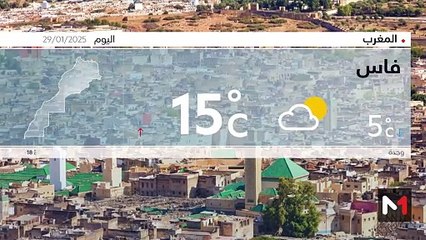 النشرة الجوية - 29/01/2025