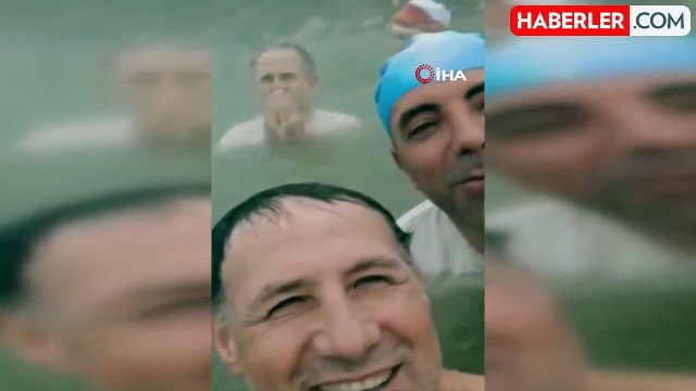 Dondurucu Soğukta Kaplıca Keyfi