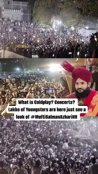 In Hyderabad_ A Record-breaking Crowd has been seen last night in the Jalsa of blessed Night Of _Al Isra Wal Mi_raaj_ in Jr. College Ground_ Hyderabad_ India.__The World renowned Islamic Scholar (