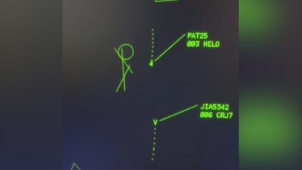 Desvelan la secuencia del radar de tráfico aéreo justo antes del accidente en Washington