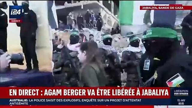 Le Hamas vient de libérer une première otage : La soldate israélienne Agam Berger a été remise aux forces israéliennes - D'autres otages doivent être libérés dans la journée - VIDEO
