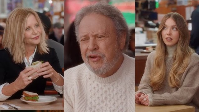Meg Ryan & Billy Cristal recreate cult scene in Diner with Sydney Sweeney - 2025 Big Game