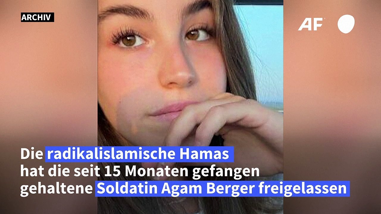 Hamas lässt Soldatin Agam Berger frei