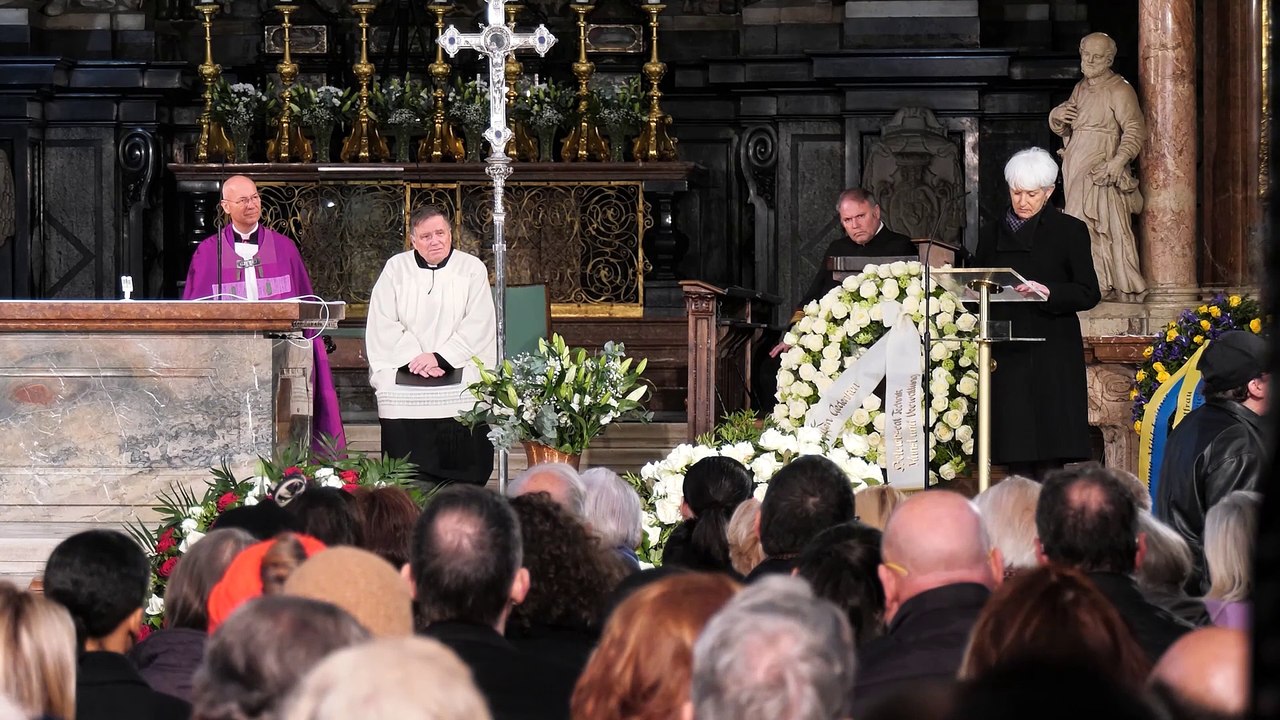 Verabschiedung Otto Schenk im Wiener Stephans Dom -  Worte BM aD Maria Rauch-Kallat und  Ksch Herbert Föttinger